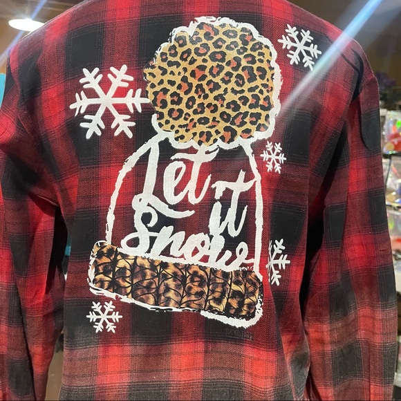 Flannel Let it Snow - Picture 2 of 2